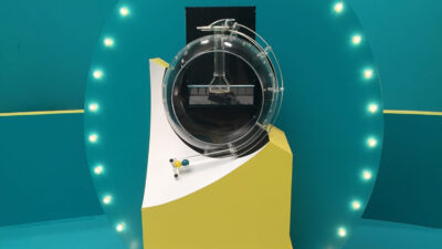 Guinevere II ready for its staring role in EE's Win, Win and Win advert